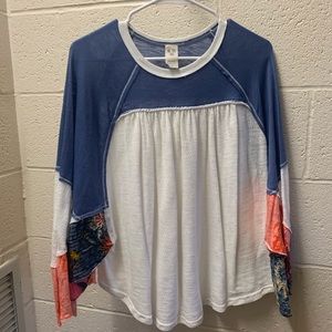 Free People Mixed Pattern Sleeves